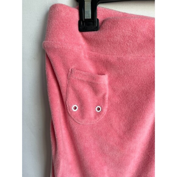 High Sierra Y2K Pull On Pink Velour Pants Size M Pink Barbiecore Juicy Wide Leg - Picture 4 of 7